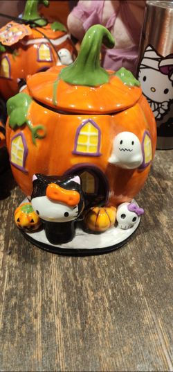 Hello Kitty Cat Costume Lidded Candy Bowl