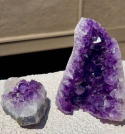 Natural Amethyst Crystal Cluster Set - Approx. 4 Ibs