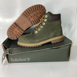 Timberland Olive Green Boots - Size: 6.5 