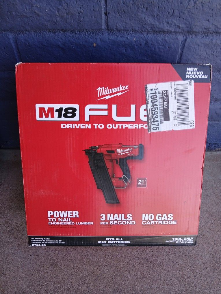 FRAIMING NAIL GUN MILWAUKEE TOOL ONLY 