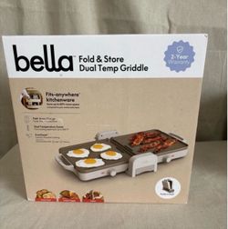 bella 12"x24" XL Fold and Store Griddle