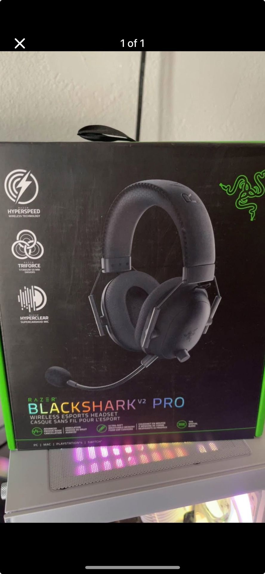 Black shark pro v2 wireless gaming headset 