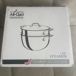 All-Clad E414S564 5-Quart Steamer Stainless Steel