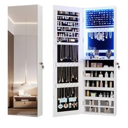 LED Jewelry Mirror Cabinet