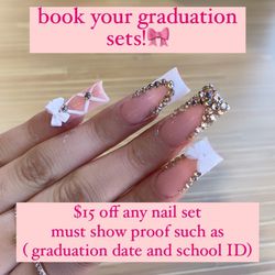 Graduation Nail Sets Sale! 