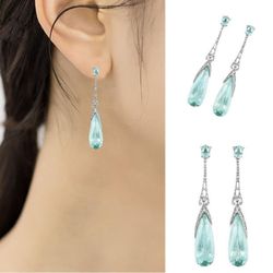 Beautiful 925 Sterling Silver Natural Gemstone Earrings