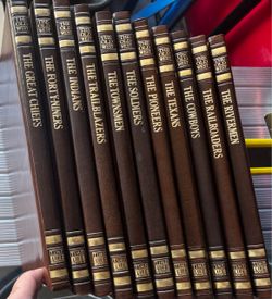 Leather bound history story books
