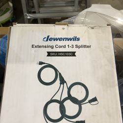DEWENWILS Outdoor Extension Cord 1 to 3 Splitter