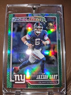 VERY RARE Jaxson Dart Topps Future Stars Green Refractor Numbered Card
