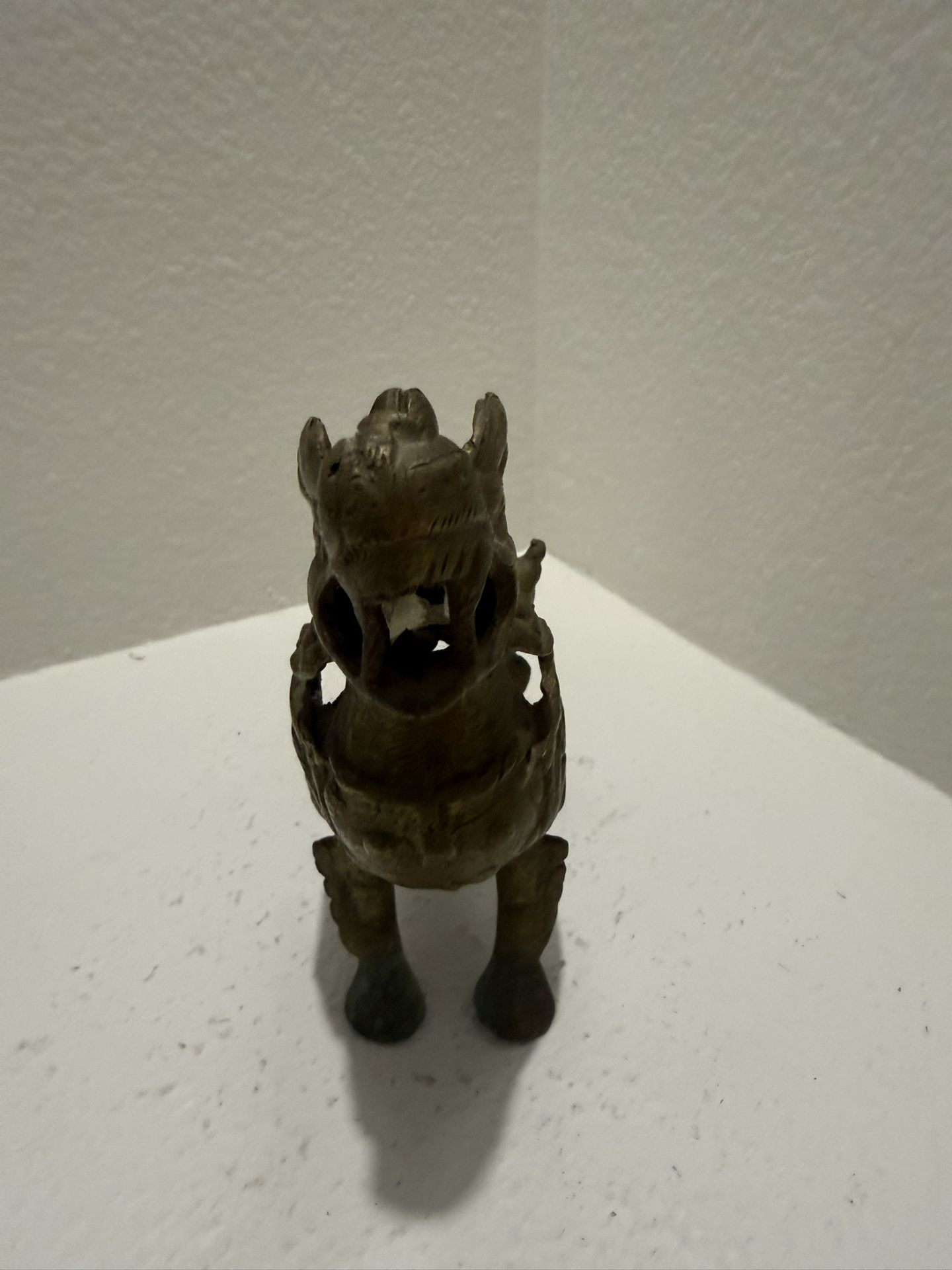 Bronze Lion Figurine