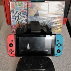 Nintendo Switch Bundle - 3 Games + Pro Controller - Great Condition