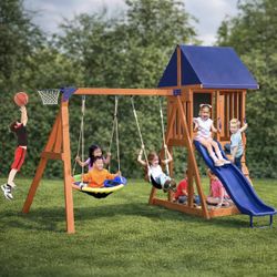 Wooden Outdoor Swing 