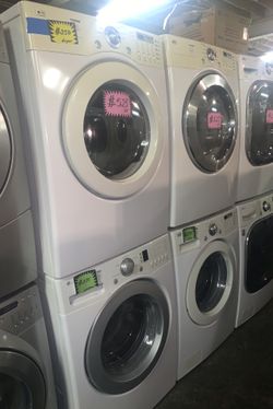 LG front load washer & electric dryer set working perfectly