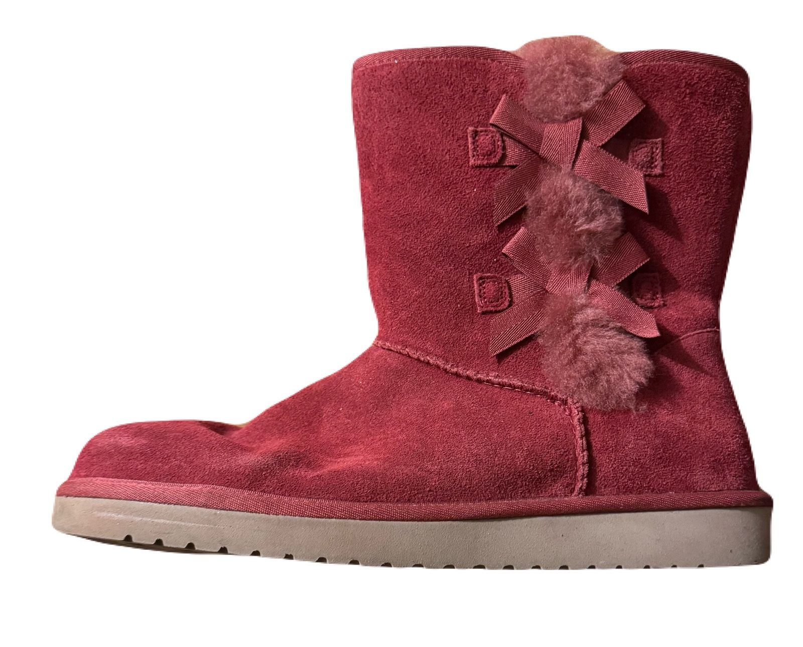 Koolaburra Burgundy Short Boots-12
