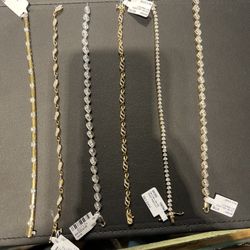 10k gold REAL DIAMOND bracelets for a good price!! Starting at $1000