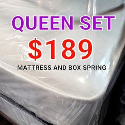  QUEEN SET $189 << MATTRESS AND BOX SPRING > QUEEN SET $189 << MATTRESS AND BOX SPRING 
