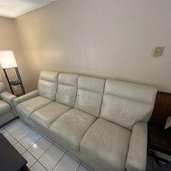 2 Leather couch Set