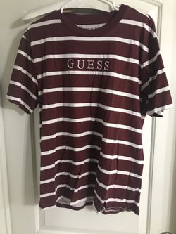 Guess striped shirt size med