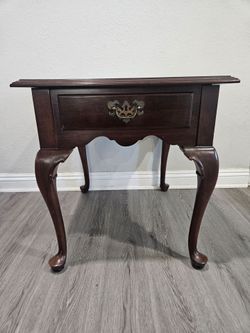Ethan Allen Wood Classic Rectangular Side Table