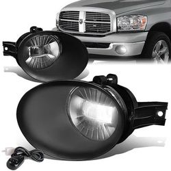 LA Zona Auto Parts 2002 to 2008 Dodge Ram Fog lights luces de neblina LED Clear