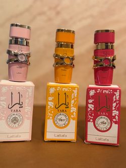 3pc Lattafa Yara Perfume Mini Set - Pink, Tous, Candy 5ml NIB⁠