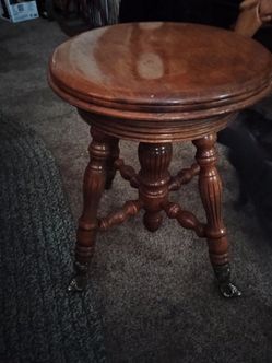 Antique piano stool