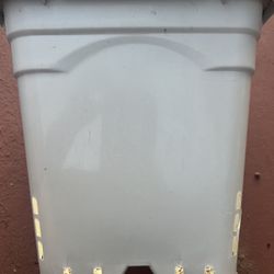 Active Aqua HG12X12SW White 12" x 12" Square Pot, 12" Tall,