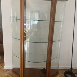 Modern Italian Designed Oblong glass Cabinet 