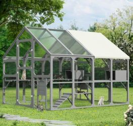 New in Box Large Catio Outdoor Cat Enclosure for Multiple Kittens Wooden Cat House