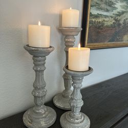 Set Of 3 Candle Holders 