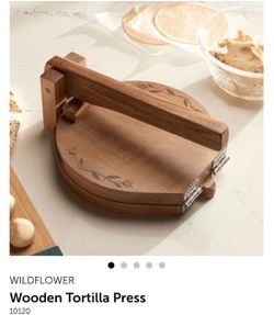 Princess house wooden tortilla press