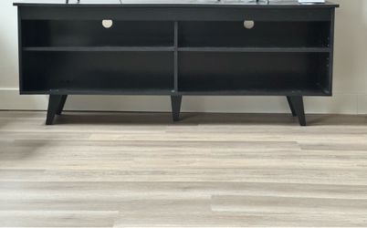 TV Stand Entertainment Center with 4 Shelves and Cable Management for 55, 65 Inch TV Media Storage