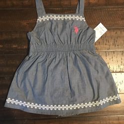 U.S. Polo Assn. Baby Girl Dress Set $10