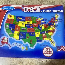 Melissa & Doug USA Floor Puzzle