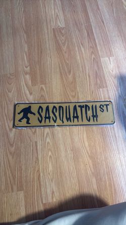 Brand new Sasquatch sign