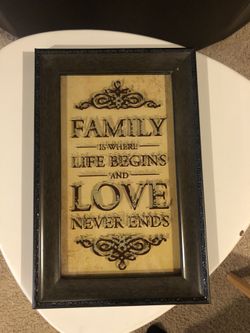 Family sign
