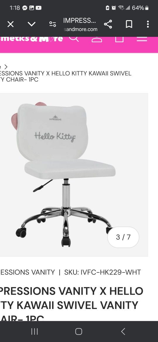 Hello Kitty And Curumi Chair Impressions