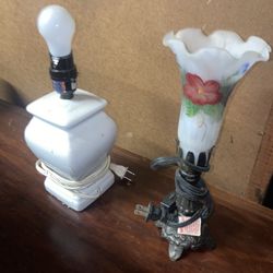 Pair Of Antique Lamps Set Of 2 