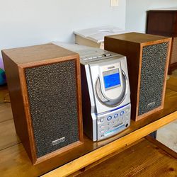 1980’s TEAC Sound System + Wood 🪵 Speakers