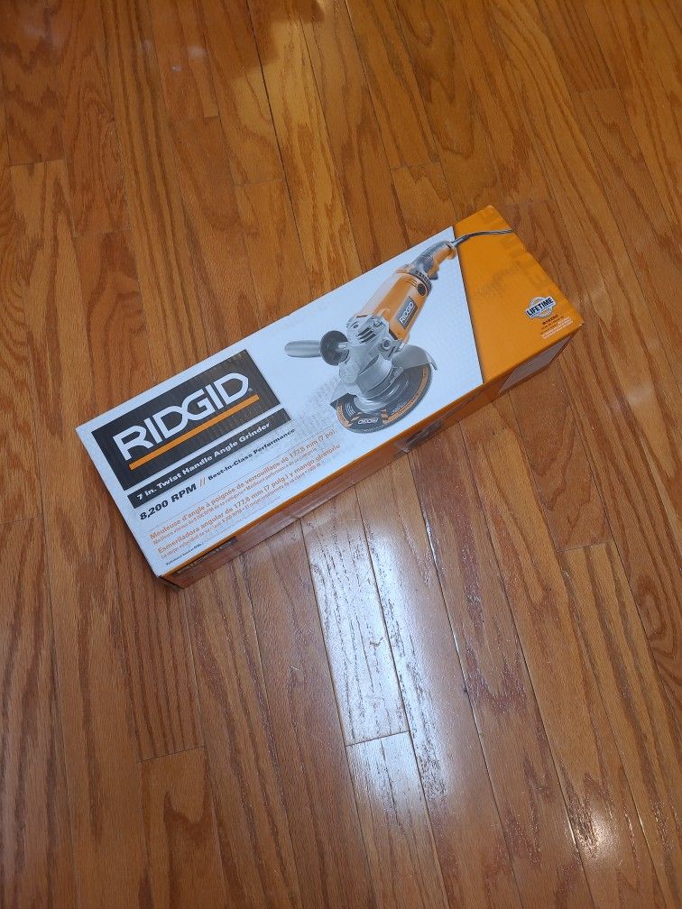 Ridgid Corded Electtic 15amp 7" Angle Grinder