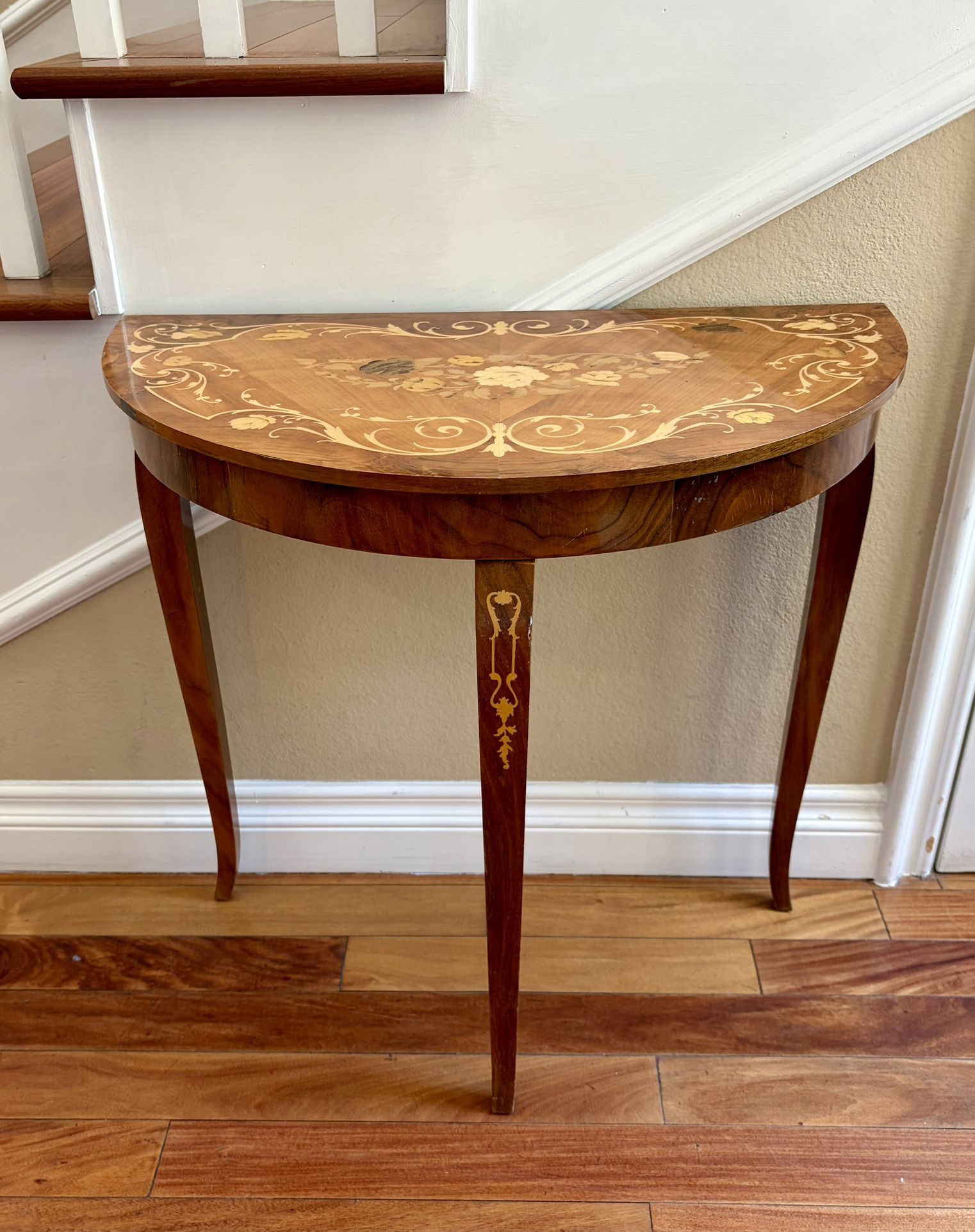 Music Box Table Half Round