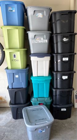 18 storage totes