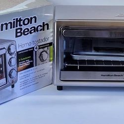 Hamilton Beach 4-Slice Countertop Toaster Oven with Bake Pan #890