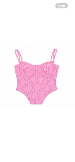 Pink corset top