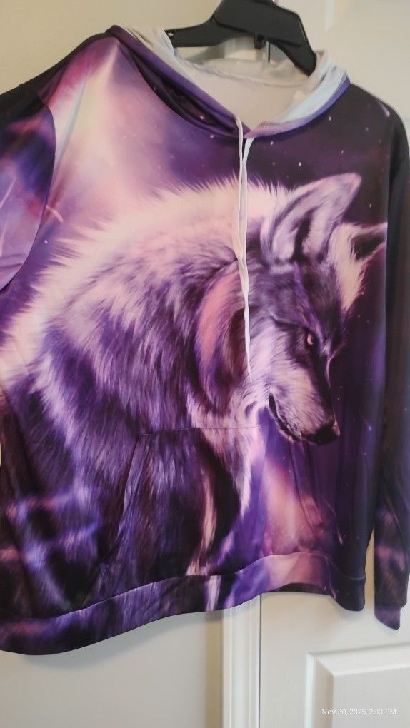 Purple Wolve Sweater