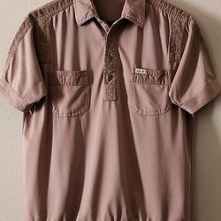 Aramis Khaki Short Sleeve Shirt For Men 