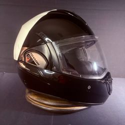 Shark Evoline S3 Motorcycle Helmet Size Large With Sun Visor Black/White