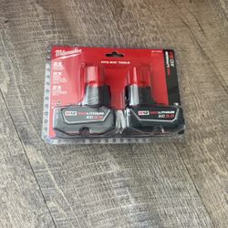 Milwaukee M12 12v battery 2 pack 3.0