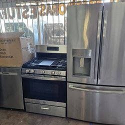 Gas Stove Stainless Bundle Appliances 