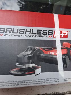Craftsman 20V Brushless 4.5 in grinder